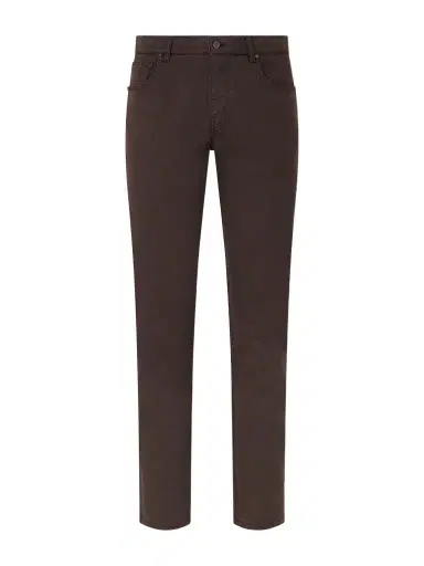 Purdey Slim-Fit Straight-Leg Cotton-Blend Twill Trousers - Men | Thumbnail 1 Purdey Slim-Fit Straight-Leg Cotton-Blend Twill Trousers - Men | Thumbnail 1