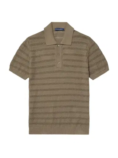 Frescobol Carioca Vidal Open-Knit Cotton Polo Shirt - Men | Thumbnail 1 Frescobol Carioca Vidal Open-Knit Cotton Polo Shirt - Men | Thumbnail 1