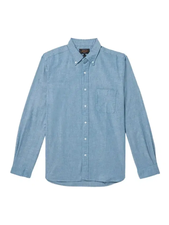 Button-Down Collar Cotton-Chambray Shirt - Men