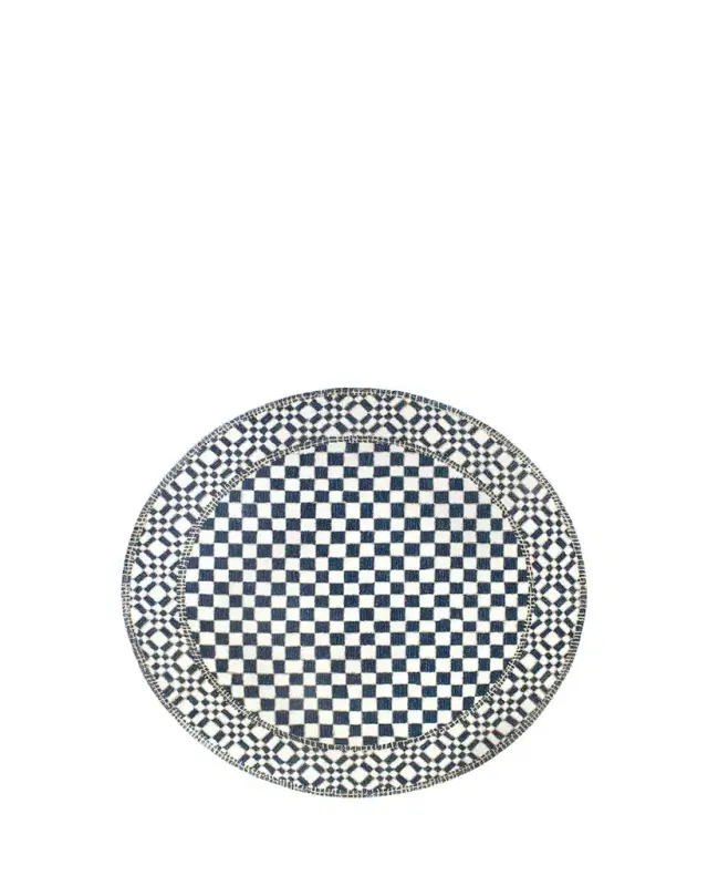 MacKenzie-Childs Royal Check Rug, 6' Round