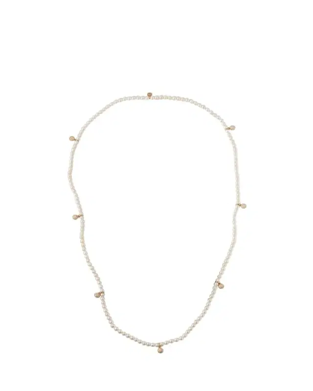 Sydney Evan Diamond Pavé Balls on 3mm Freshwater Pearl Bracelet
