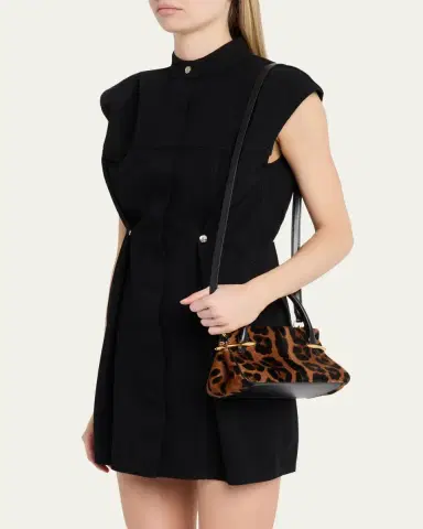 Givenchy Mini Pinch Leopard Pony-Effect Top-Handle Bag | Thumbnail 2 Givenchy Mini Pinch Leopard Pony-Effect Top-Handle Bag | Thumbnail 2