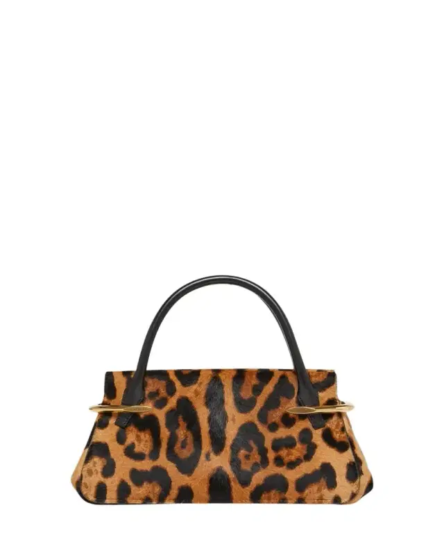 Givenchy Mini Pinch Leopard Pony-Effect Top-Handle Bag