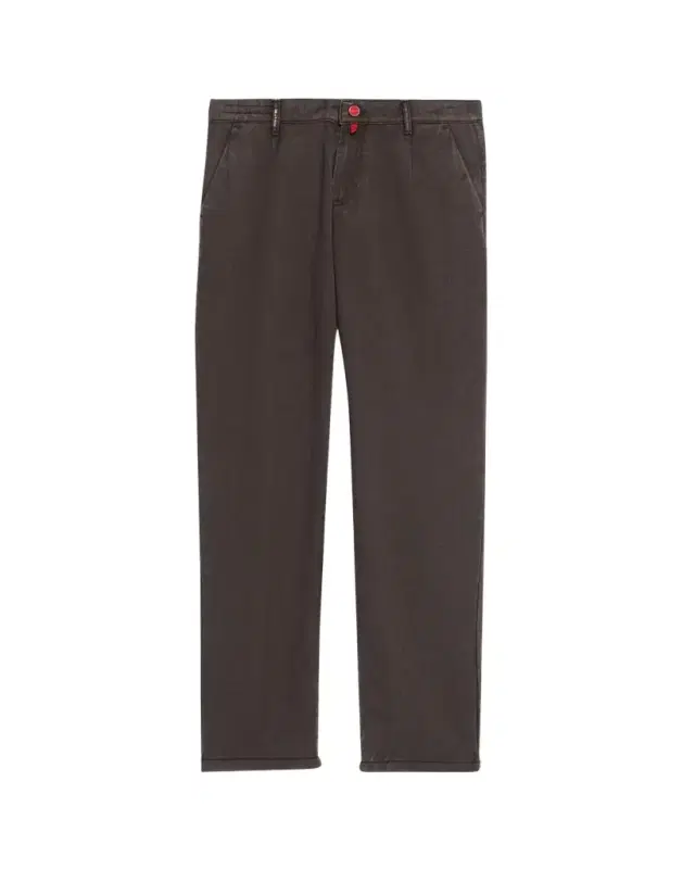 Men's Washed-Effect Wool Four-Pocket Pants