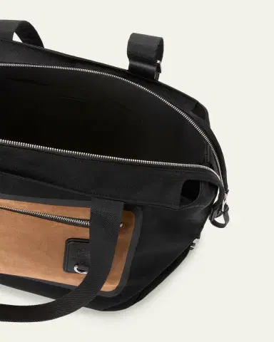 Loewe Men's Flex Zipped Tote Bag in Canvas & Suede | Thumbnail 3 Loewe Men's Flex Zipped Tote Bag in Canvas & Suede | Thumbnail 3