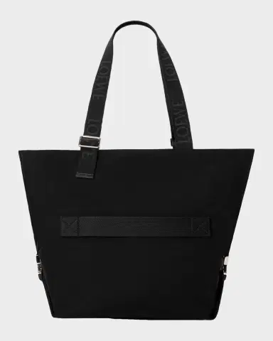 Loewe Men's Flex Zipped Tote Bag in Canvas & Suede | Thumbnail 4 Loewe Men's Flex Zipped Tote Bag in Canvas & Suede | Thumbnail 4