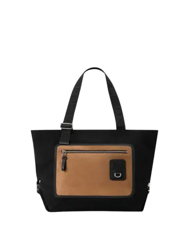 Loewe Men's Flex Zipped Tote Bag in Canvas & Suede | Thumbnail 1 Loewe Men's Flex Zipped Tote Bag in Canvas & Suede | Thumbnail 1