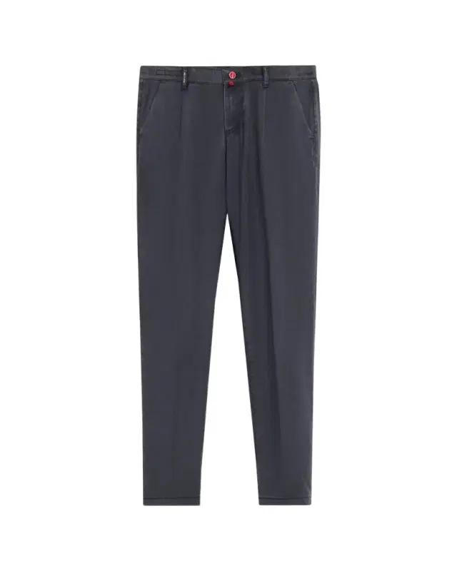 Men's Washed-Effect Wool Four-Pocket Pants