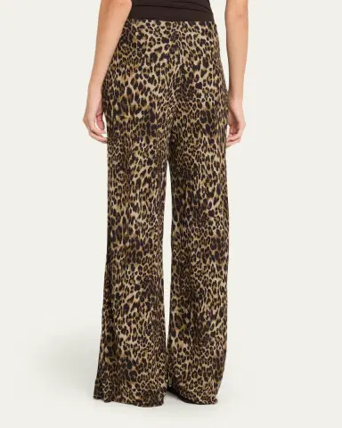 Nili Lotan Adriel Leopard Lounge Pants | Thumbnail 3 Nili Lotan Adriel Leopard Lounge Pants | Thumbnail 3