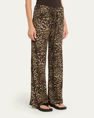 Nili Lotan Adriel Leopard Lounge Pants | Thumbnail 5 Nili Lotan Adriel Leopard Lounge Pants | Thumbnail 5