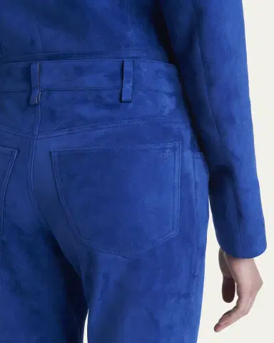 Tom Ford Lamb Suede Slim-Leg Ankle Pants | Thumbnail 5 Tom Ford Lamb Suede Slim-Leg Ankle Pants | Thumbnail 5