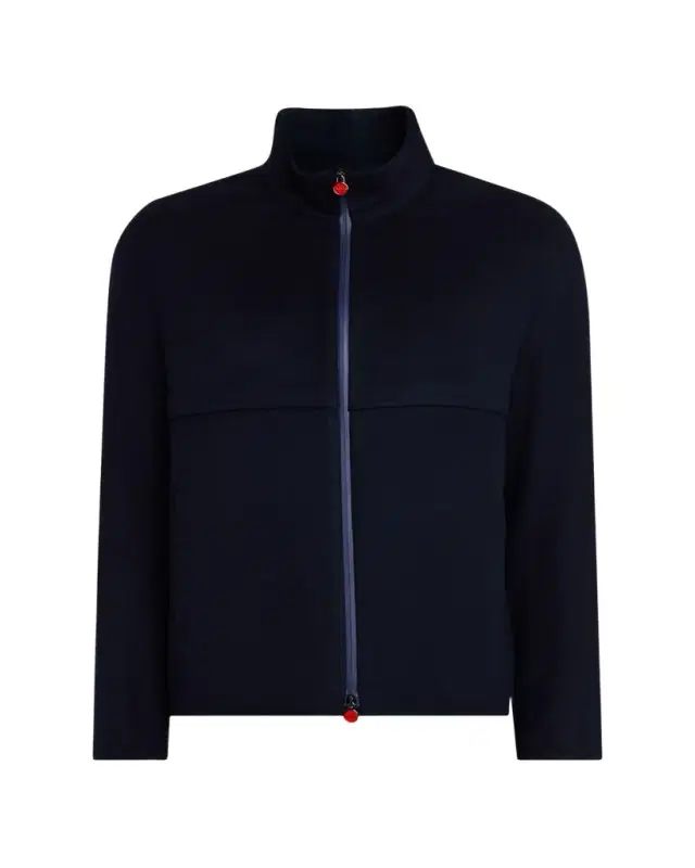 Men's Cashmere Full-Zip Bomber Jacket