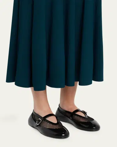 Alaïa Mesh Mary Jane Ballerina Flats | Thumbnail 2 Alaïa Mesh Mary Jane Ballerina Flats | Thumbnail 2