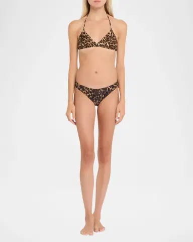 Nili Lotan Printed Triangle Bikini Top | Thumbnail 12