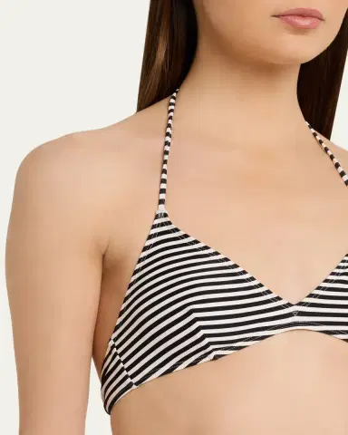 Nili Lotan Printed Triangle Bikini Top | Thumbnail 4
