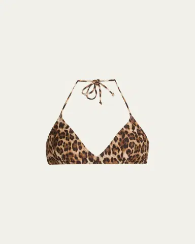 Nili Lotan Printed Triangle Bikini Top | Thumbnail 5