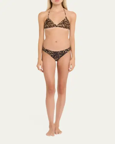 Nili Lotan Printed Triangle Bikini Top | Thumbnail 6