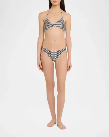 Nili Lotan Printed Triangle Bikini Top | Thumbnail 9