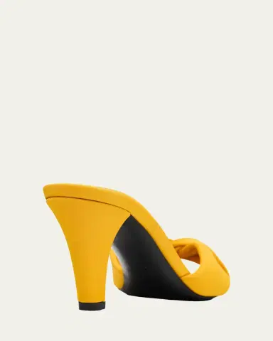 Saint Laurent 75mm Franciane Satin Mule Sandals | Thumbnail 3 Saint Laurent 75mm Franciane Satin Mule Sandals | Thumbnail 3