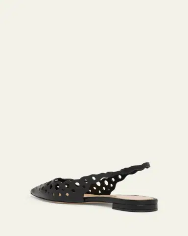 Gianvito Rossi Perforated Nappa Leather Slingback Flats | Thumbnail 2 Gianvito Rossi Perforated Nappa Leather Slingback Flats | Thumbnail 2