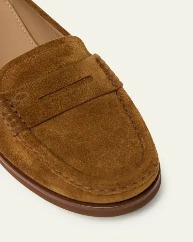 Gianvito Rossi Suede Penny Loafers | Thumbnail 6 Gianvito Rossi Suede Penny Loafers | Thumbnail 6