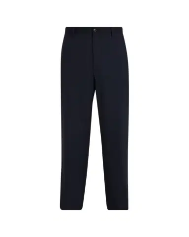 Giorgio Armani Men's Virgin Wool Flat Front Trousers | Thumbnail 1 Giorgio Armani Men's Virgin Wool Flat Front Trousers | Thumbnail 1