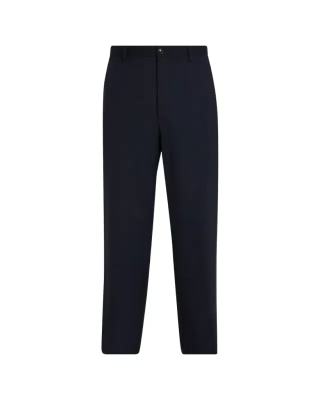 Men's Virgin Wool Flat Front Trousers
