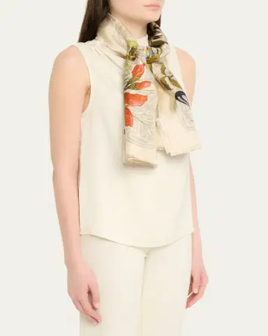 Etro Boheme Floral Silk Scarf | Thumbnail 2 Etro Boheme Floral Silk Scarf | Thumbnail 2