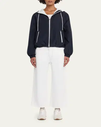 Brunello Cucinelli Garment Dye Wide-Leg Ankle Pants | Thumbnail 2 Brunello Cucinelli Garment Dye Wide-Leg Ankle Pants | Thumbnail 2