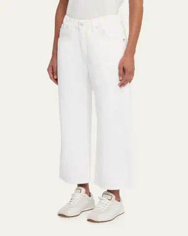 Brunello Cucinelli Garment Dye Wide-Leg Ankle Pants | Thumbnail 4 Brunello Cucinelli Garment Dye Wide-Leg Ankle Pants | Thumbnail 4