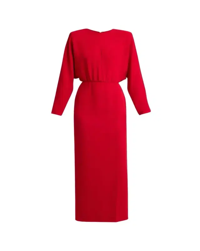 Valentino Garavani Cutout Silk Column Maxi Dress
