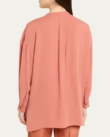 Giorgio Armani Triple Silk Georgette Neck-Tie Blouse | Thumbnail 3