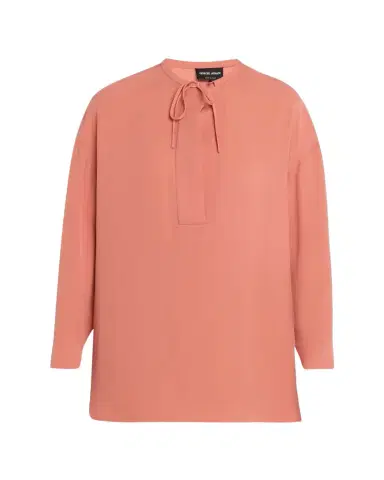 Giorgio Armani Triple Silk Georgette Neck-Tie Blouse | Thumbnail 1