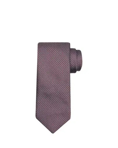 Brioni Men's Micro Triangle Silk Jacquard Tie | Thumbnail 1