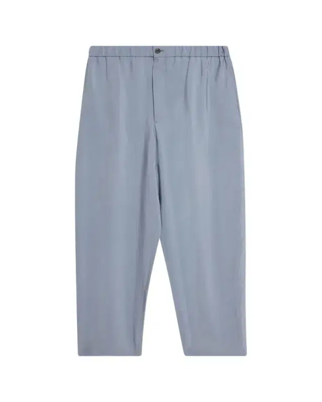 Men's Silk Wide-Leg Trousers