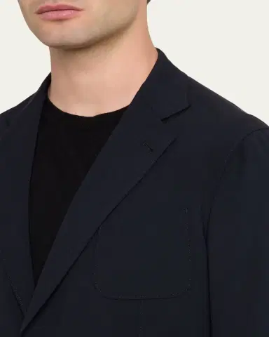 Giorgio Armani Men's Virgin Wool Single-Breasted Sport Coat | Thumbnail 5