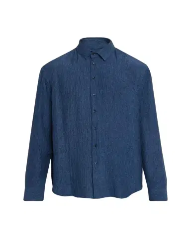 Giorgio Armani Men's Silk Button-Down Shirt | Thumbnail 1