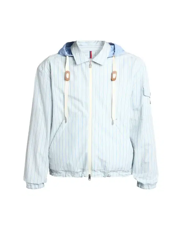 Moncler Men's Havas Stripe Full-Zip Hooded Shirt Jacket