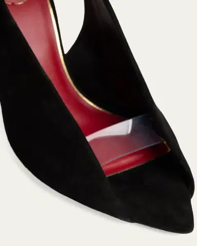 Valentino Garavani 85mm Suede Slingback Sandals | Thumbnail 5