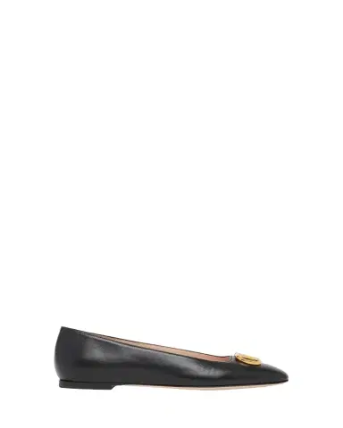 Valentino Garavani VLogo Signature Leather Ballerina Flats | Thumbnail 1 Valentino Garavani VLogo Signature Leather Ballerina Flats | Thumbnail 1