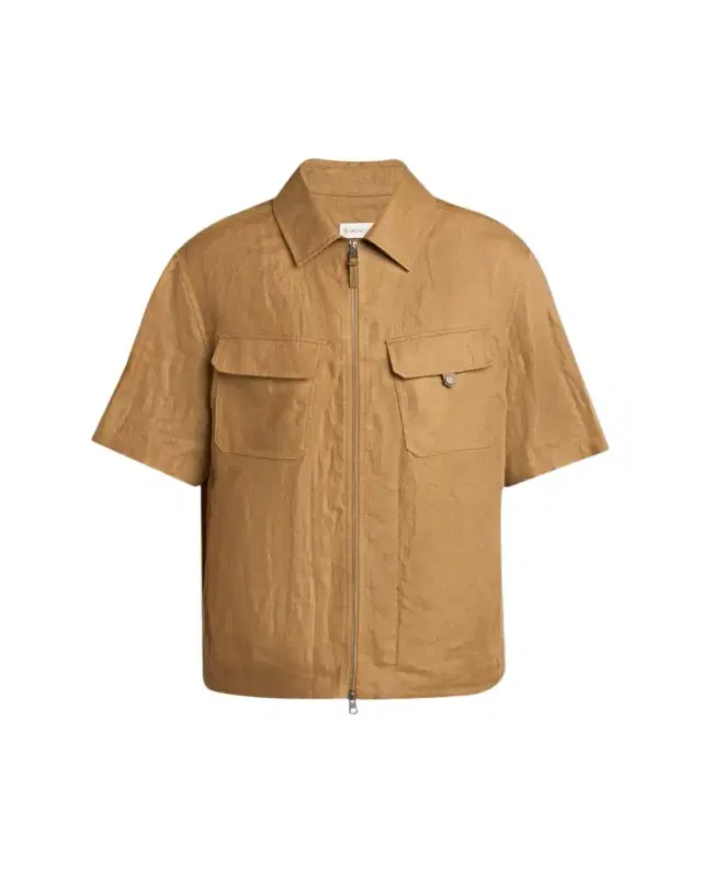 Moncler Men's Flax hort-leeve Utility hirt