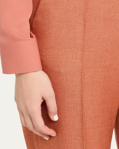 Giorgio Armani Silk Wool Straight-Leg Trousers | Thumbnail 5 Giorgio Armani Silk Wool Straight-Leg Trousers | Thumbnail 5