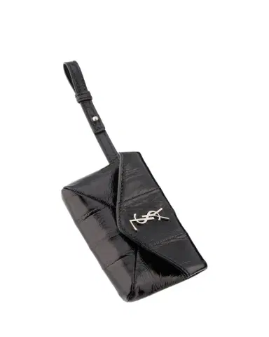 Saint Laurent Men's Cassandre YSL Micro Envelope in Leather | Thumbnail 1 Saint Laurent Men's Cassandre YSL Micro Envelope in Leather | Thumbnail 1