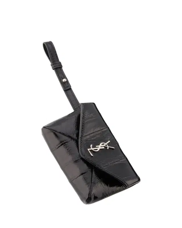 Saint Laurent Men's Cassandre YSL Micro Envelope in Leather