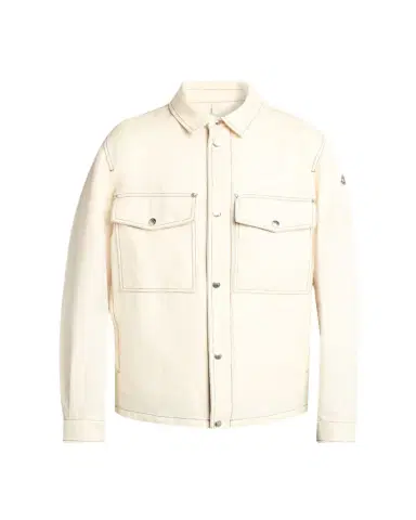 Moncler Men's Watagua Cotton and Flax Snap-Front Shirt Jacket | Thumbnail 1 Moncler Men's Watagua Cotton and Flax Snap-Front Shirt Jacket | Thumbnail 1