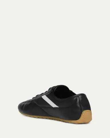 Alexander McQueen Men's Boxe Nappa Leather Low-Top Sneakers | Thumbnail 4