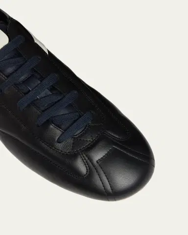 Alexander McQueen Men's Boxe Nappa Leather Low-Top Sneakers | Thumbnail 5