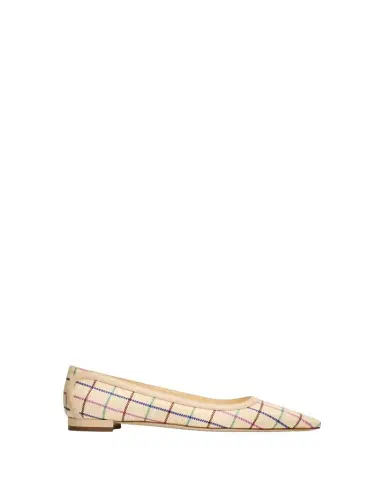 Manolo Blahnik Filotas Plaid Silk Ballerina Flats | Thumbnail 1