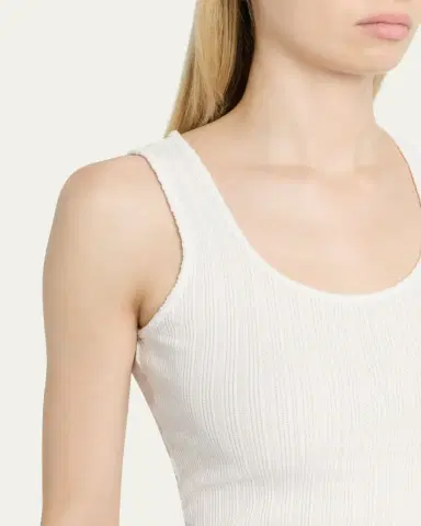 L'Agence Adira Pointelle Scoop-Neck Tee | Thumbnail 5