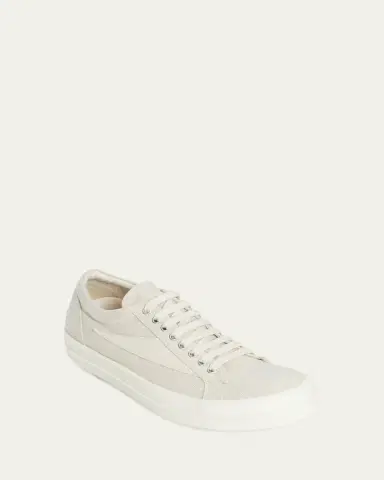 DRKSHDW RICK OWENS Men's Textile and Leather Vintage Sneaks | Thumbnail 2 DRKSHDW RICK OWENS Men's Textile and Leather Vintage Sneaks | Thumbnail 2